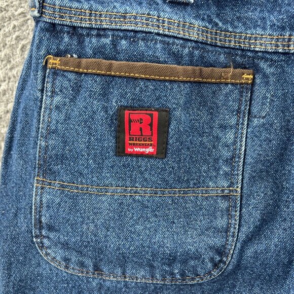 Wrangler Riggs Workwear Jeans Durashield Denim Mens 36 X 32 Hammer Loop * - Picture 3 of 9